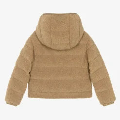 Girls Beige Audrieu Teddy Fleece Jacket