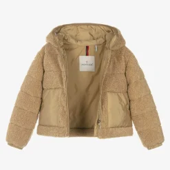 Girls Beige Audrieu Teddy Fleece Jacket