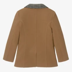 Girls Beige Crêpe Blazer