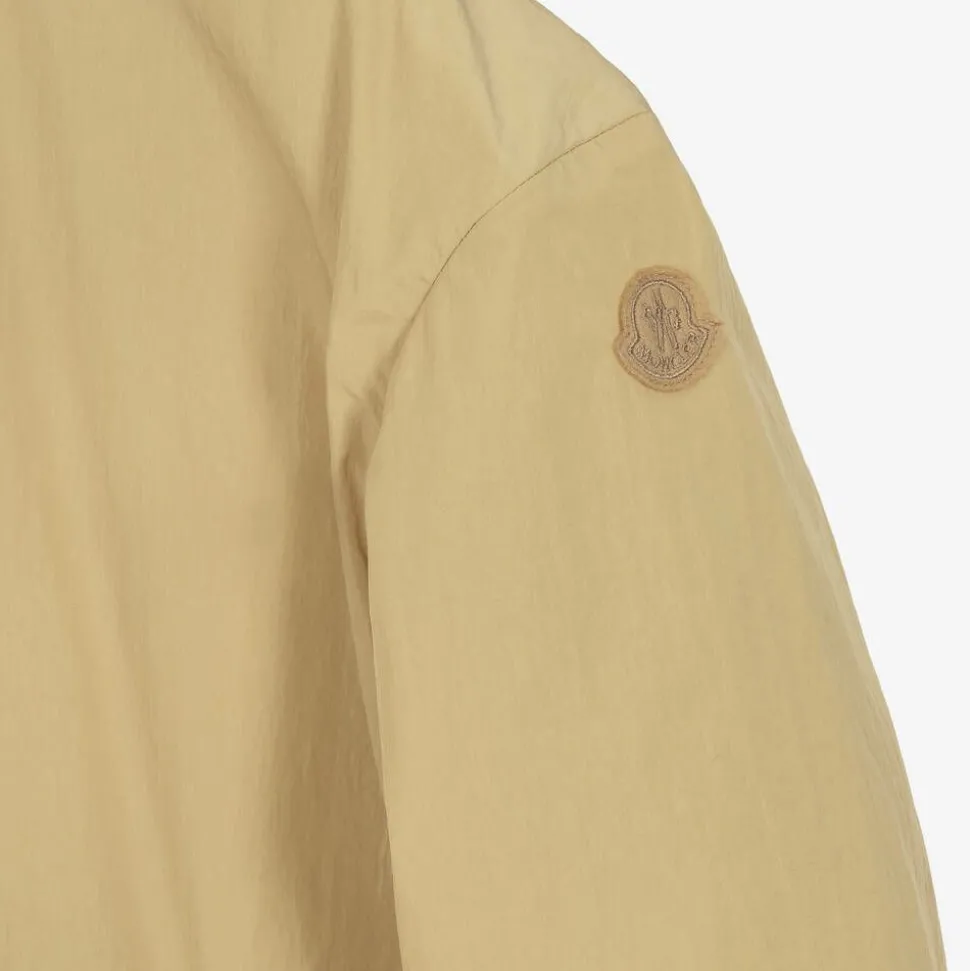 Girls Beige Hooded Aloysha Coat