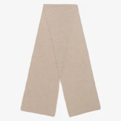 Girls Beige Knitted Scarf (132cm)