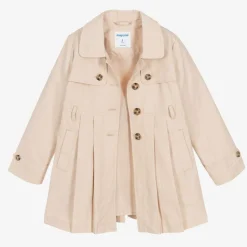 Girls Beige Trench Coat
