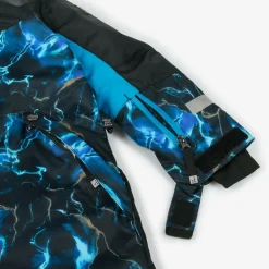 Girls Black & Blue Storm Snowsuit Set