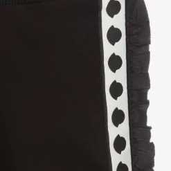 Girls Black Cotton Joggers