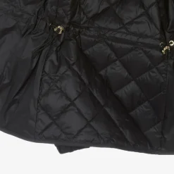 Girls Black Down Quilted Philanta Jacket