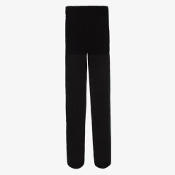 Girls Black Glitter Tights