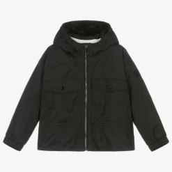 Girls Black Hooded Ailisia Jacket