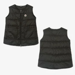 Girls Black Ioudith Coat & Down-Padded Gilet