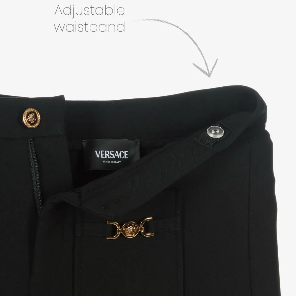 Girls Black Jersey Shorts