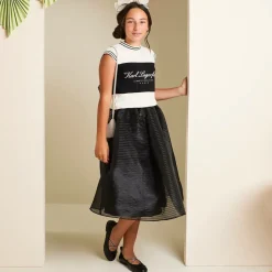 Girls Black Leather Ballerina Shoes