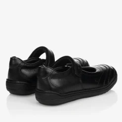 Girls Black Leather Shoes