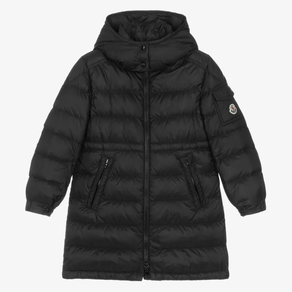 Girls Black Meillon Puffer Coat