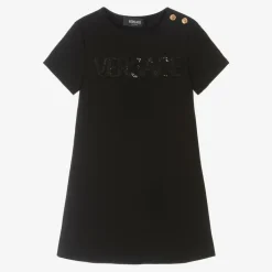 Girls Black Milano Jersey Dress