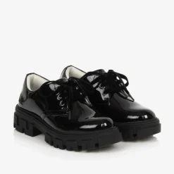 Girls Black Patent Leather Shoes