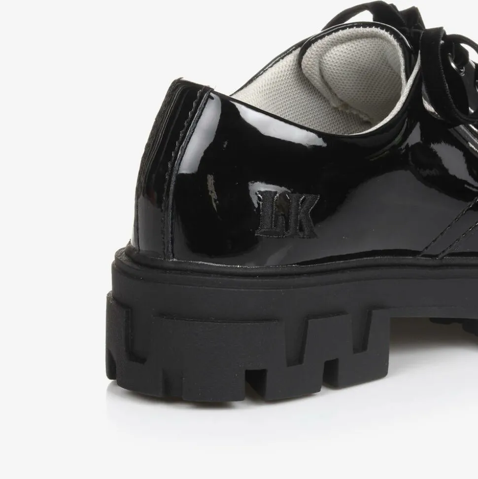 Girls Black Patent Leather Shoes