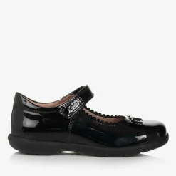 Girls Black Patent Leather Pumps
