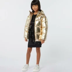 Girls Black Sequin T-Shirt Dress