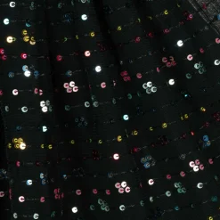 Girls Black Sequinned Tulle Skirt