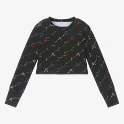 Girls Black Sports Top (UPF50+)