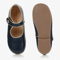 Girls Blue & Gold Shoes