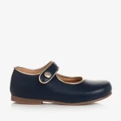 Girls Blue & Gold Shoes