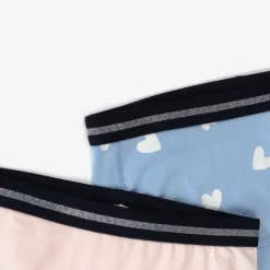 Girls Blue & Pink Cotton Knickers (2 Pack)