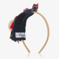 Girls Blue & Pink Tartan Hairband