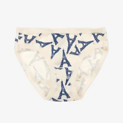Girls Blue Cotton Knickers (3 Pack)