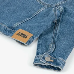 Girls Blue Cropped Denim Jacket