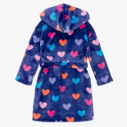 Girls Blue Fleece Dressing Gown