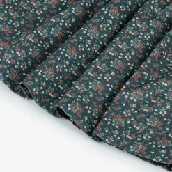 Girls Blue Floral Cotton Dress