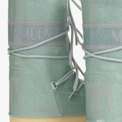 Girls Blue Glitter Snow Boots