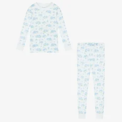 Girls Blue Heavenly Hydrangeas Cotton Pyjamas