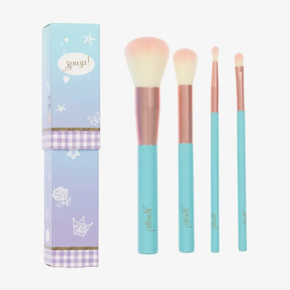 Girls Blue Make Up Brush Set