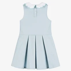 Girls Blue Milano Cotton Jersey Dress