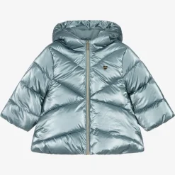 Girls Blue Puffer Coat