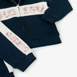 Girls Blue Sequin Tracksuit