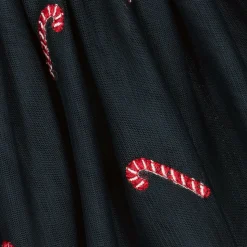 Girls Blue Tulle Candy Cane Skirt