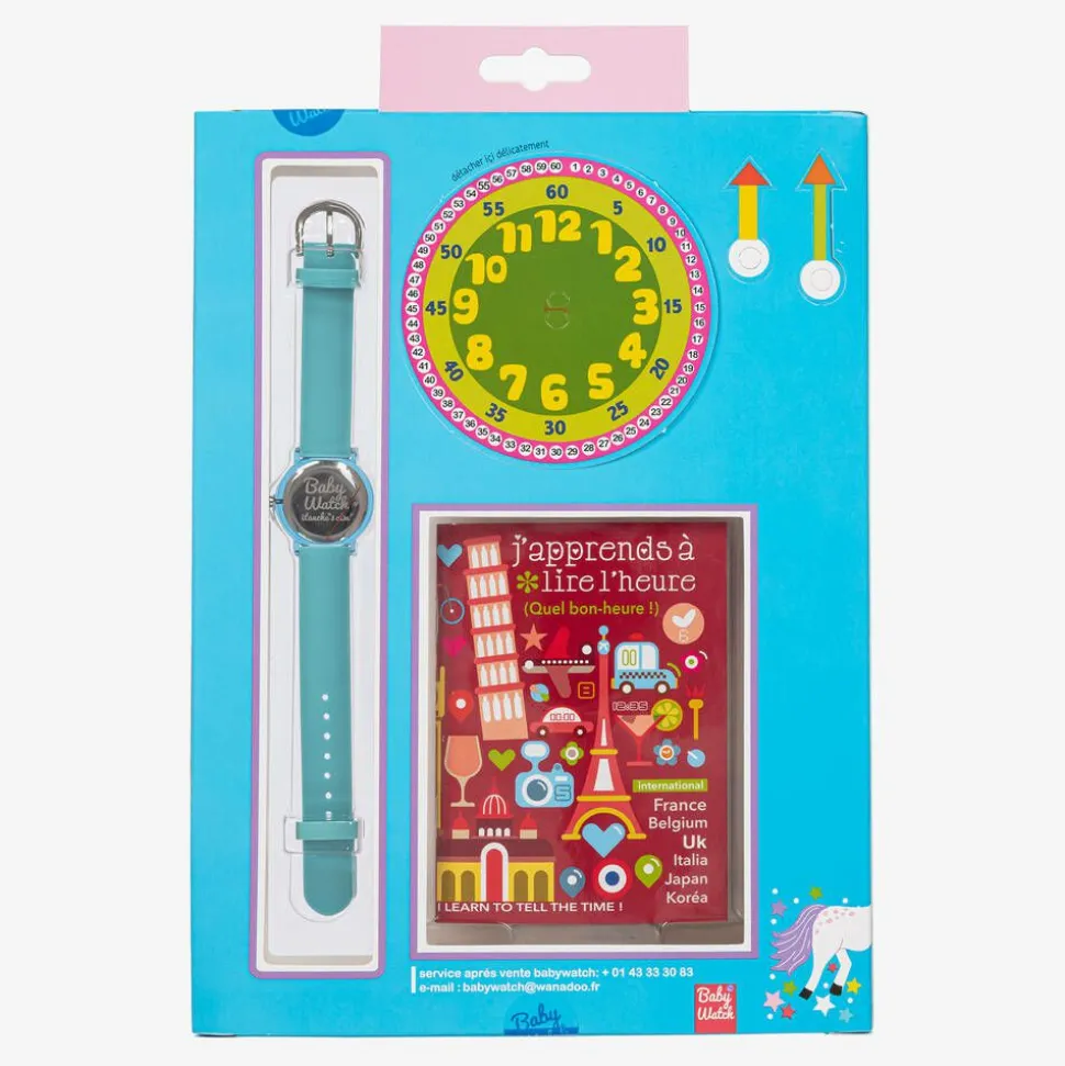 Girls Blue Unicorn Watch