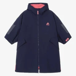 Girls Blue Water-Repellent Changing Coat