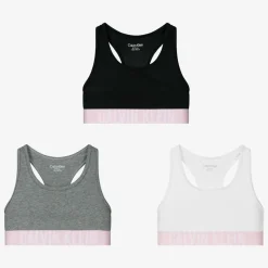 Girls Cotton Bralettes (3 Pack)
