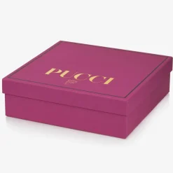 Girls Cotton Onde Print Babysuit Set