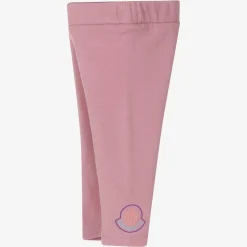 Girls Dusky Lilac Pink Cotton Leggings