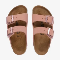 Girls Dusky Pink Buckle Sandals