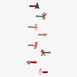 Girls Festive Hair Clips (8 Pack)