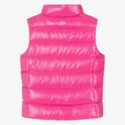 Girls Fuchsia Pink Ghany Down Padded Gilet