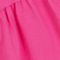 Girls Fuchsia Pink Logo Polo Dress
