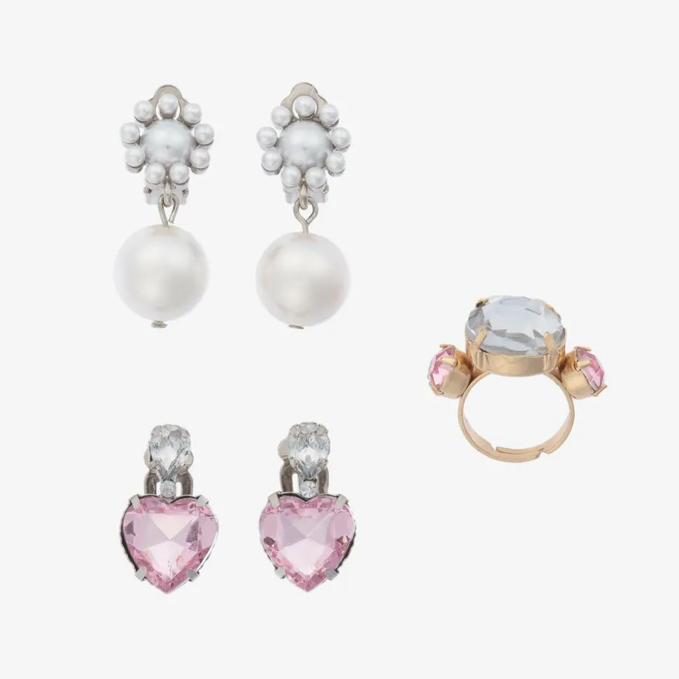 Girls Garden Party Earring & Ring Set
