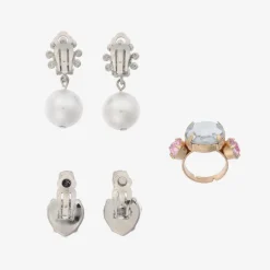 Girls Garden Party Earring & Ring Set