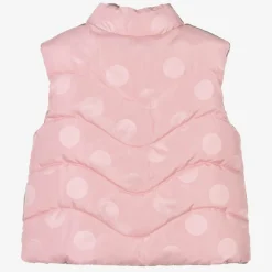 Girls Gold & Pink Reversible Gilet